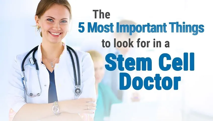 The 5 Most Important Things To Look For In A Stem Cell Doctor
